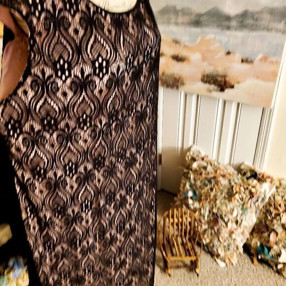 Connected Apparel Sleeveless Overlay Dress - Picture 12 of 15